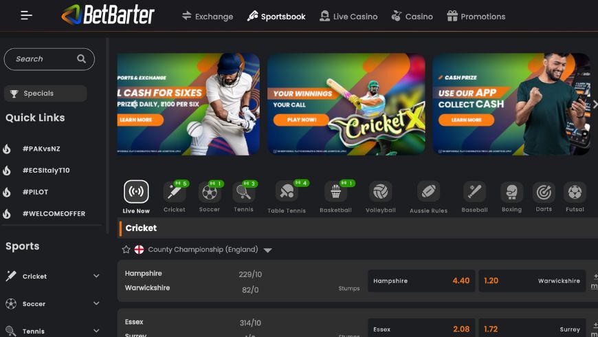 Betbarter sports betting website review in India