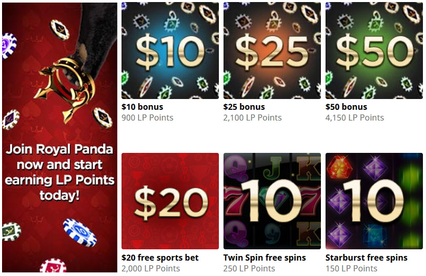 Royal Panda Points of Reward programm.